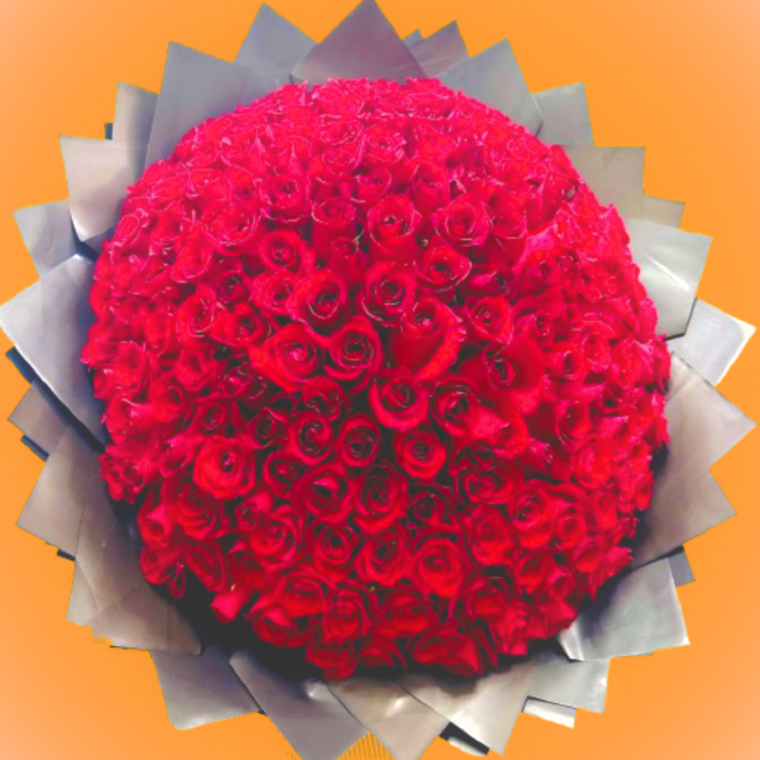 201 Roses Red princes bouquet