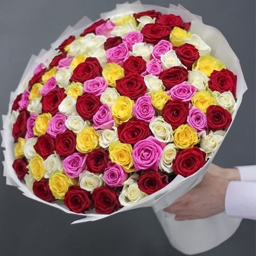Mixed Color Roses Bouquet