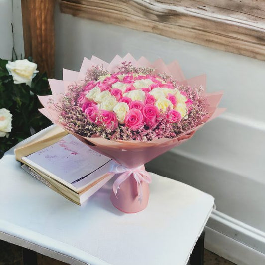 Beautiful Bouquet of Pink Roses