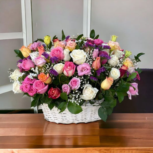 Mixed Flowers Basket