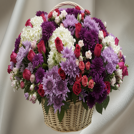 Luxury of Mix Flowers Basket